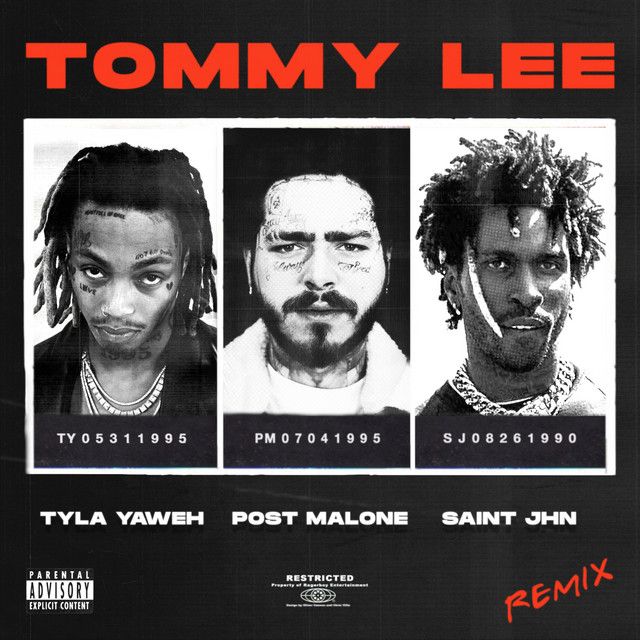 متن آهنگ Tommy Lee (feat. SAINt JHN & Post Malone) - Remix ا کاور آهنگ Tommy Lee (feat. SAINt JHN & Post Malone) - Remix از Post Malone