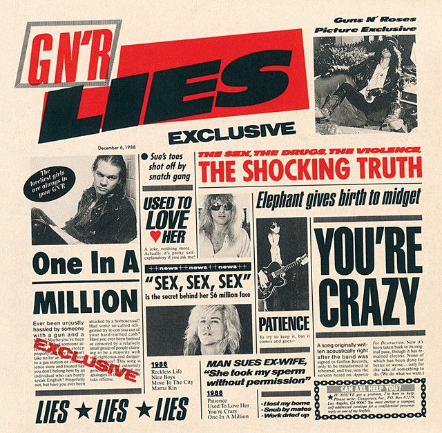 متن آهنگ One In A Million از Guns N' Roses کاور آهنگ One In A Million از Guns N' Roses