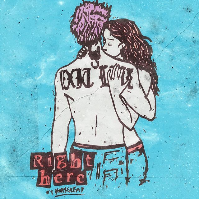 متن آهنگ right here از Lil Peep کاور آهنگ right here از Lil Peep